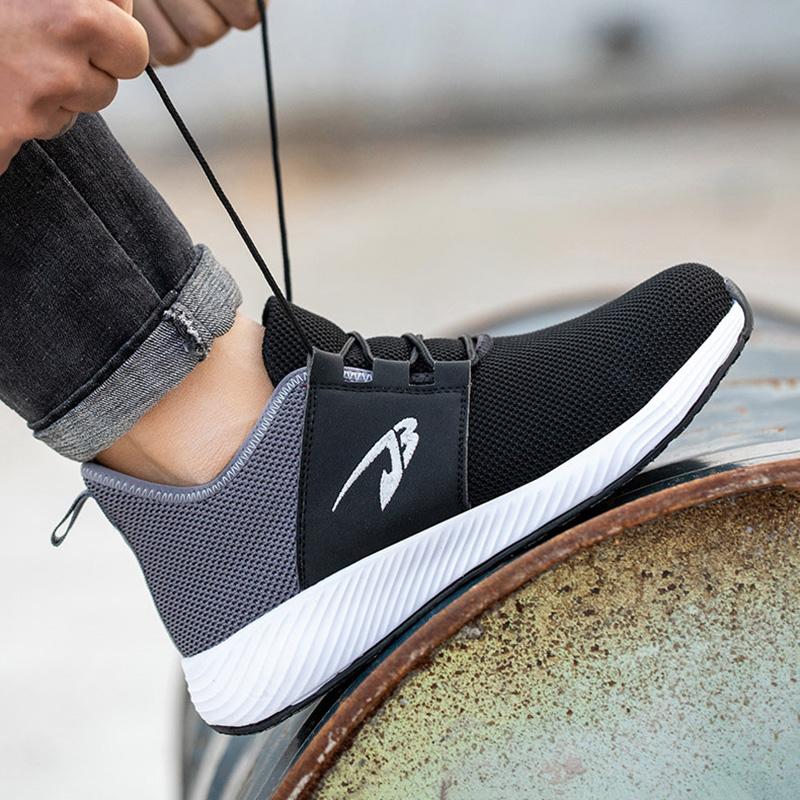 Unisex Breathable Safety Shoes Casual Sports Shoes Anti-Smashing And Wear-Resistant Safety Shoes