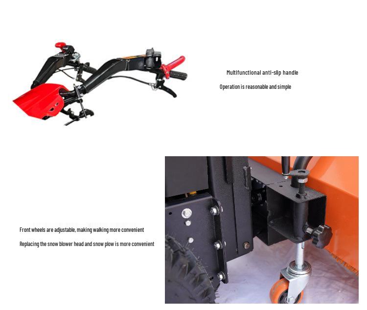 Snow Sweeper: 15HP Compact Push Snow Remover for Home and Property