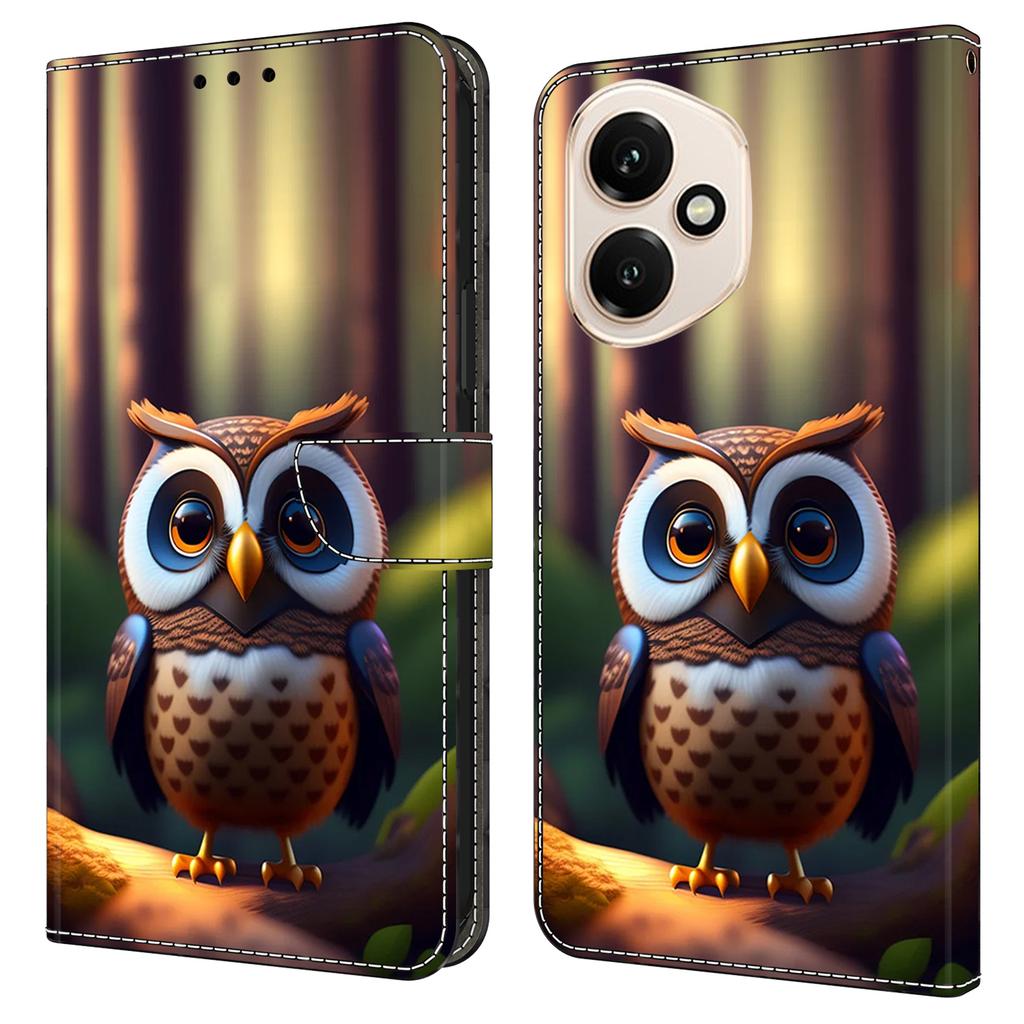 Для Honor 400 5G (Глобальний) Шкіряний чохол з друком візерунка Гаманець Підставка Відкидна кришка для телефону