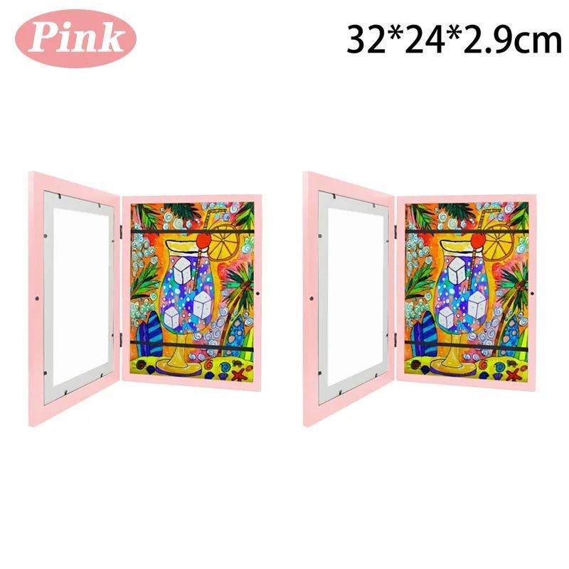 Children Art Frames Magnetic Front Open Changeable Kids Frametory for Poster Photo Drawing Paintings Pictures Display Home Decor