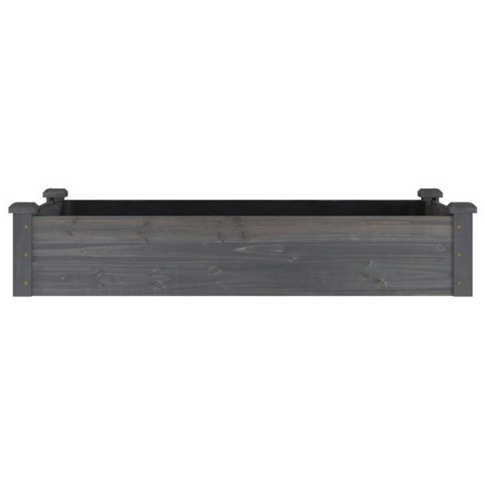 VidaXL Raised Garden Bed Liner 120x60x25 Cm Solid Fir Wood 364291