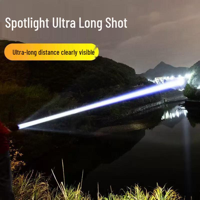 High-Intensity Aluminum Alloy Long-Range Flashlight - Super Bright, Portable, Multi-Function Outdoor Light