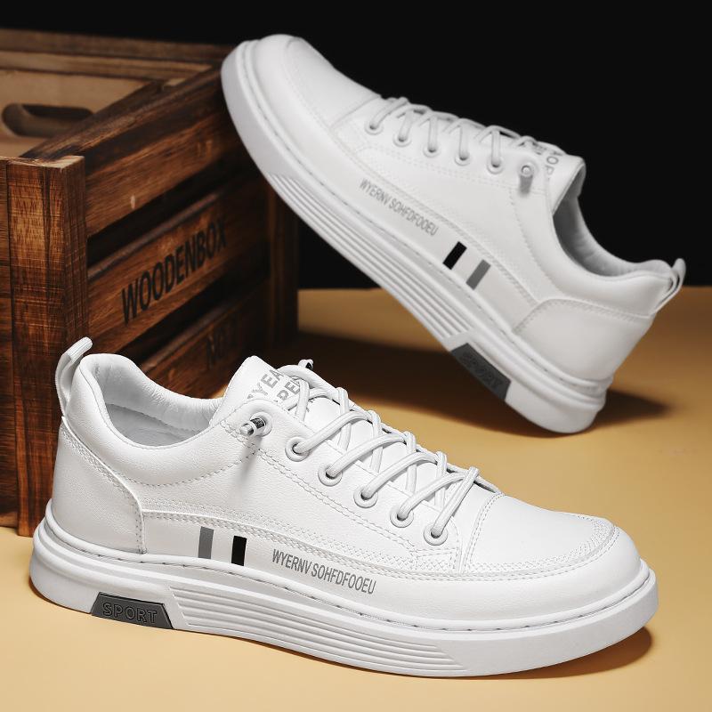 

Мужская повседневная обувь, одинарная обувь, эластичная обувь для ленивых, универсальная обувь на одной педали, белая обувь, такая же как в Douyin, мужская обувь, дышащая обувь 44