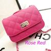 Pu Leather Minimalist Crossbody Bag With Chain Strap For Daily Use