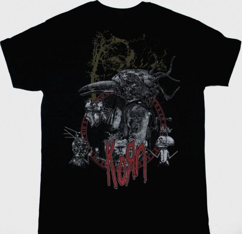 Vintage KORN TOUR 2007 T-shirt Unisex Cotton Black T-Shirt Size S-5XL Unisex T-Shirt XXXXL