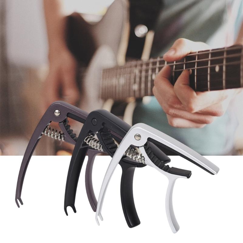 Universal Guitar Tunings Clamp Quick Change Guitar Capo Clip Nonslip Tone Clip for Acoustics, Folk, Electric Guitar