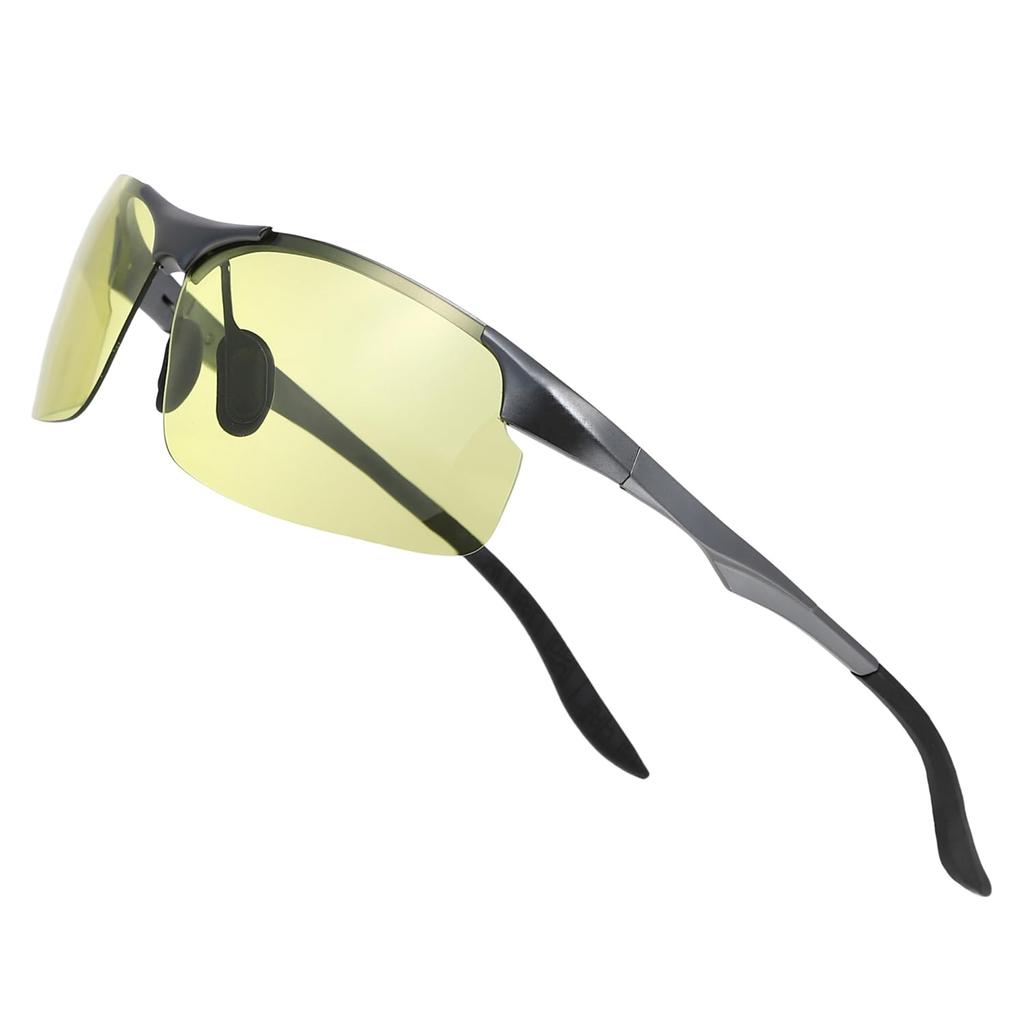 EcoRide World Polarized Sports UV Night and Sunglasses, Lenses, Sunglasses, Protection, Photochromic, Lightweight, Driving, Men's Women's (Gray)