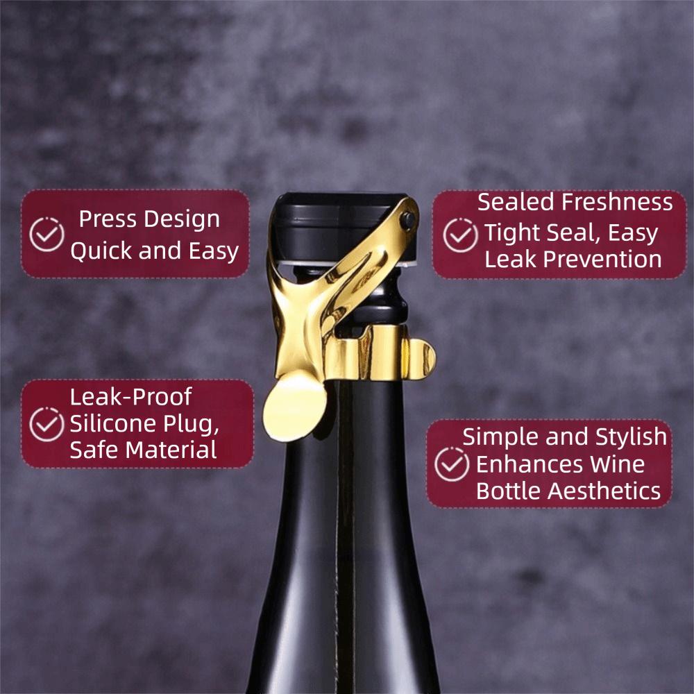 Leak Proof Champagne Stopper Reusable Sparkling Wine Stopper Simple Bottle Cap Sealer Party