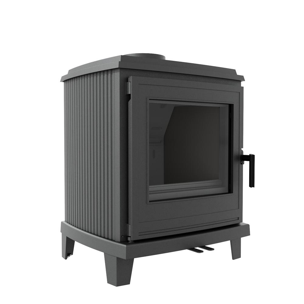 Freestanding Cast Iron Stove KRATKI KOZA K11 6kW Ø150 INTAKE ECOPROJECT SET