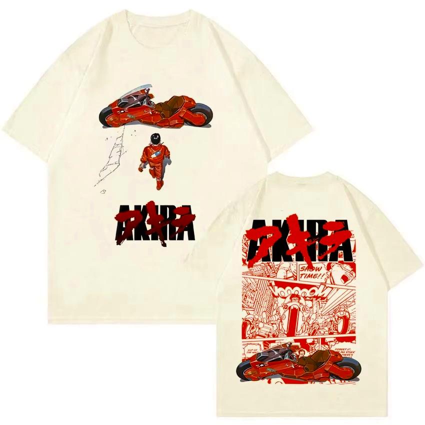 Summer Hot Sale Japanese Science Fiction Cartoon Movie Anime Akira Graphic T Shirts Unisex Hip Hop Streetwear Oversized T-Shirt