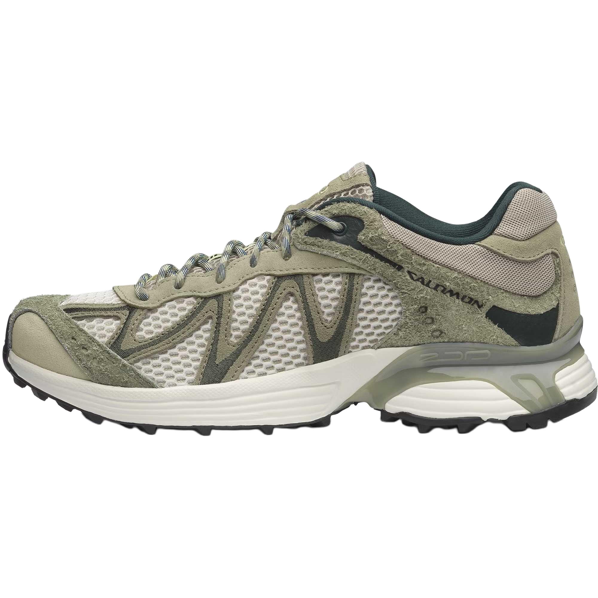 Salomon Xt-Whisper Embroidery Retro Style Round Toe Lace-Up Mesh Leather Breathable Low-Top Running Shoes Unisex sneakers 492164 38
