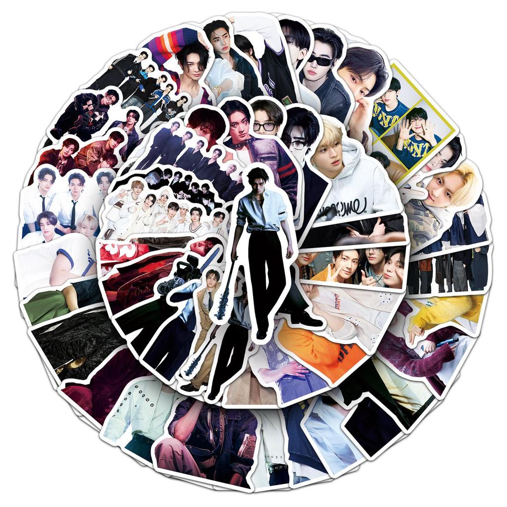 Enhypen Koreanische Idol-Gruppe Aufkleber - 50 Blatt für Roller, Handyhülle, Wand, DIY-Projekte.