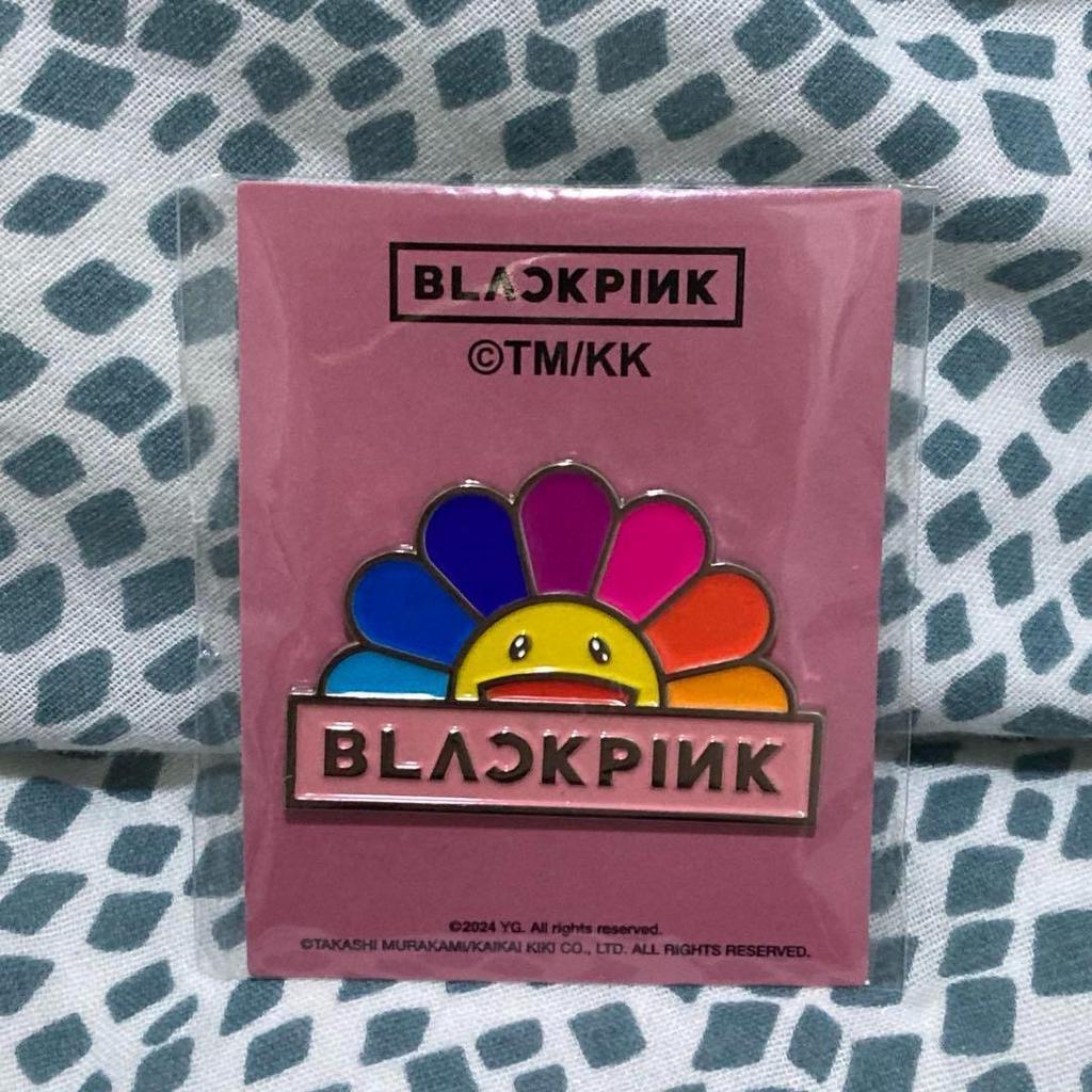 [USED] BLACKPINK Kaikai Kiki Takashi Murakami Pin Badge Flower