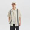 SS24 Comfortable Patchwork Pattern Short Sleeve Shirt Men shirts Off-White LMT008134100328A05173