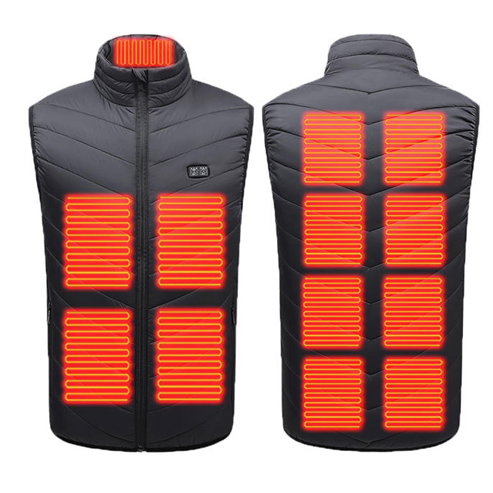 

Мужские и женские модные повседневные теплые жилеты с подогревом, однотонные L