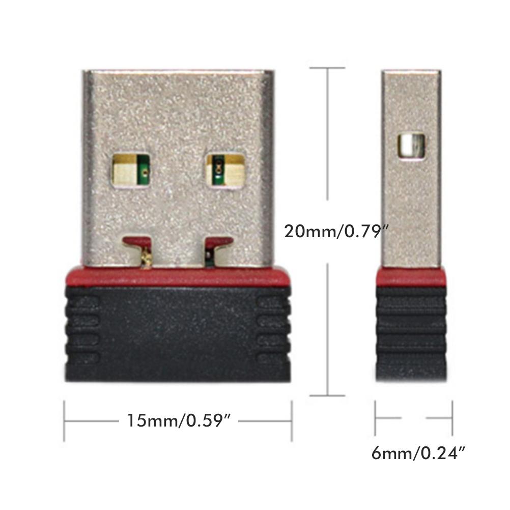 Mini USB WiFi Wireless Network Adapter USB WiFi Dongle Portable Wifi Signal Receiver