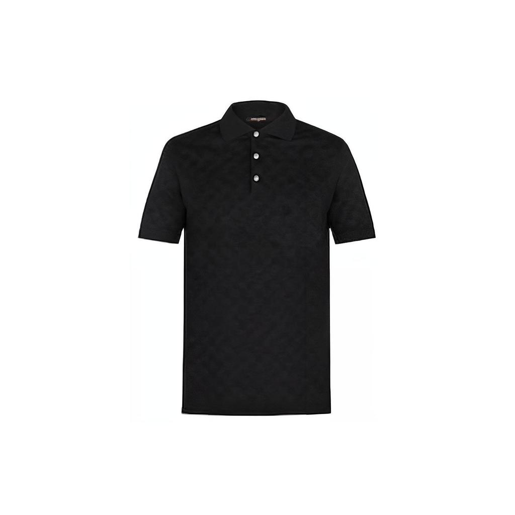 Louis Vuitton SS23 Polo Shirt Men's Black 1A04YK