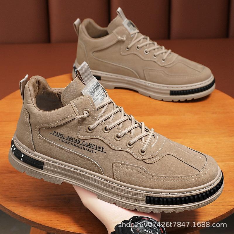 

Мужская обувь весна и осень 2024 года, новая мужская кухонная водонепроницаемая и нескользящая рабочая обувь, рабочая обувь для страхования труда, повседневная обувь для занятий в сноуборде 44 хаки