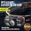 Portable Sensor LED Headlamp Light Rechargeable 6 Lighting Modes Induction Head Flashlight for Outdoor Camping Head Torch