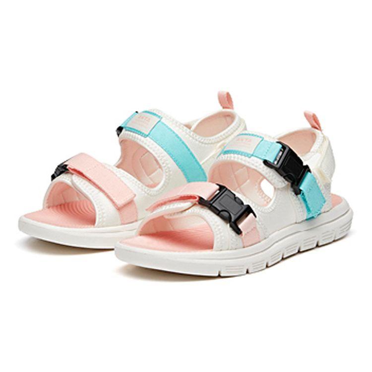 Anta Beach One Strap Flat Sports Sandals Kids Sandals Pink White A33026605-5