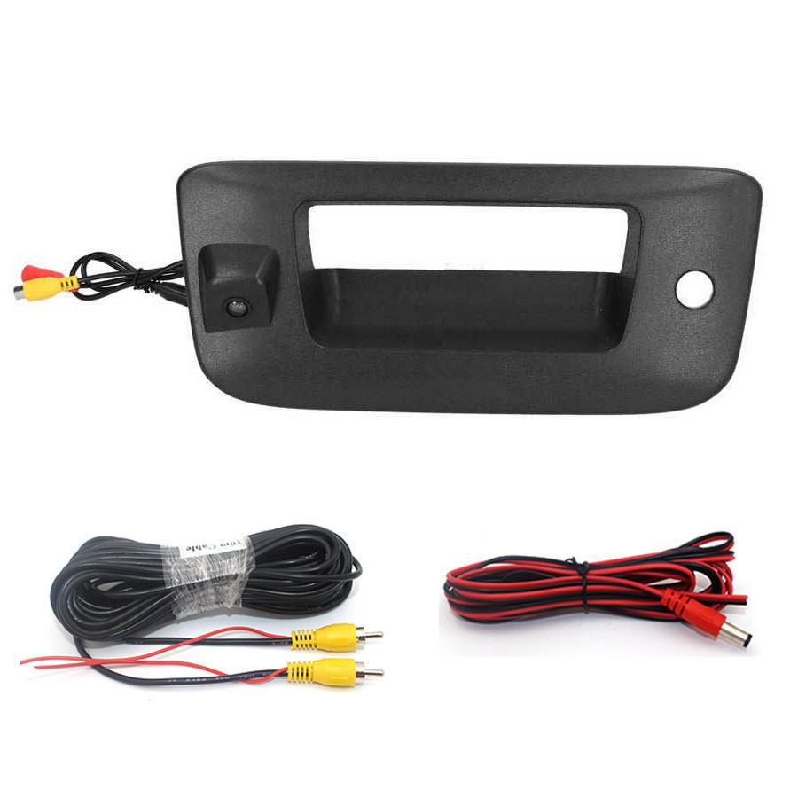 Car Handle Tailgate Rearview Camera For Chevrolet Silverado GMC Sierra 2007-2013