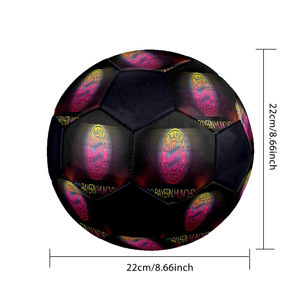 1 pz Pallone da Calcio Bayern Monaco Stemma Taglia Standard 5, Pallone da Calcio Resistente per Allenamento a Scuola Parco & Intrattenimento Quotidiano zq71415