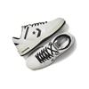 Converse Weapon Leather Lace-up Wear-resistant Lightweight Low-top Sneakers Unisex White