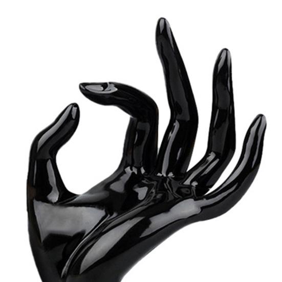 Hand Display Rack Smooth and Flat Decorative Plastic OK Finger Display Stand Hand Model