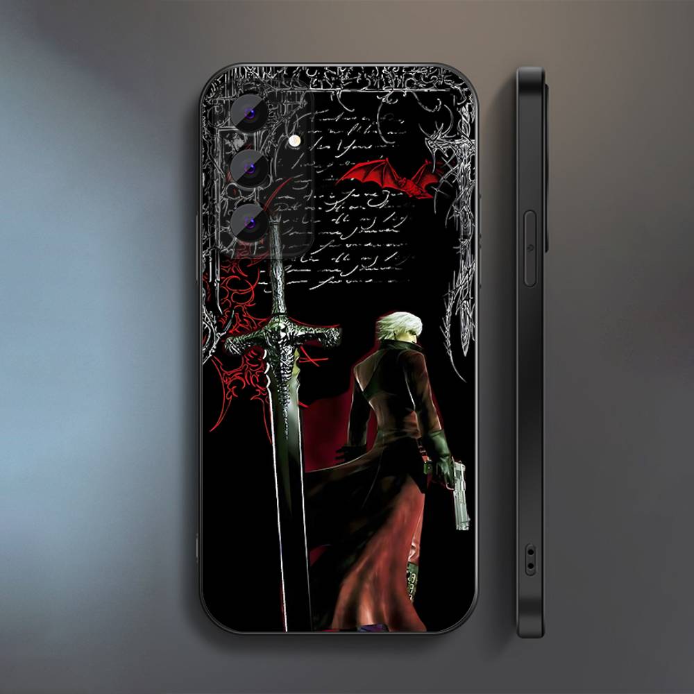 Чехол для телефона Dante D-Devil M-May Cry D-DMC2 для Samsung S 25,24,23,22,30,21,10,9,Ultra,Plus,Lite,FE,4,5 G Мягкий черный чехол Samsung S24