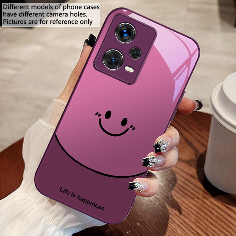Life is about being happy For Redmi Note 10 10T 11 12 13 14 11T 11S 12 14 Pro Plus A4 14C A3 A3x K40 Gaming Tempered Phone Case