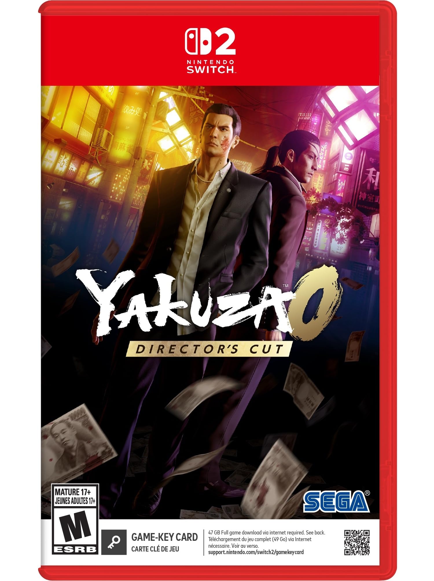 

Yakuza 0 Cut North Switch 2 Director s (Импортированная версия Америка) – (Карта с игровым ключом) красный