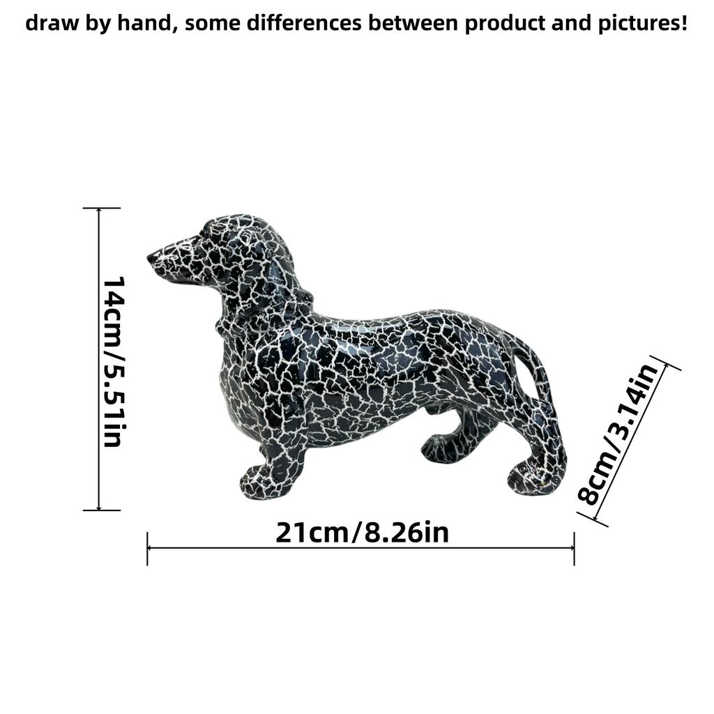 Europäische Moderne Kreative Bunte Dackelhund Ornamente Heim Weinschrank Büro Schreibtisch Dekoration Dekoration Kunsthandwerk