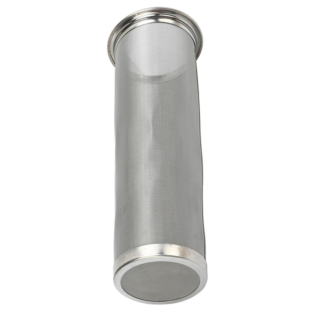 Cold Brew Coffee Filter Stainless Steel Reusable Wide Mouth Mesh Cylindrical Filter with White Gasket for Tea