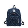 Schultasche Retro Alter Stern Denim Rucksack Fransen Grobe Kante Nischen Design Lässiger Rucksack Große Kapazität Schultasche