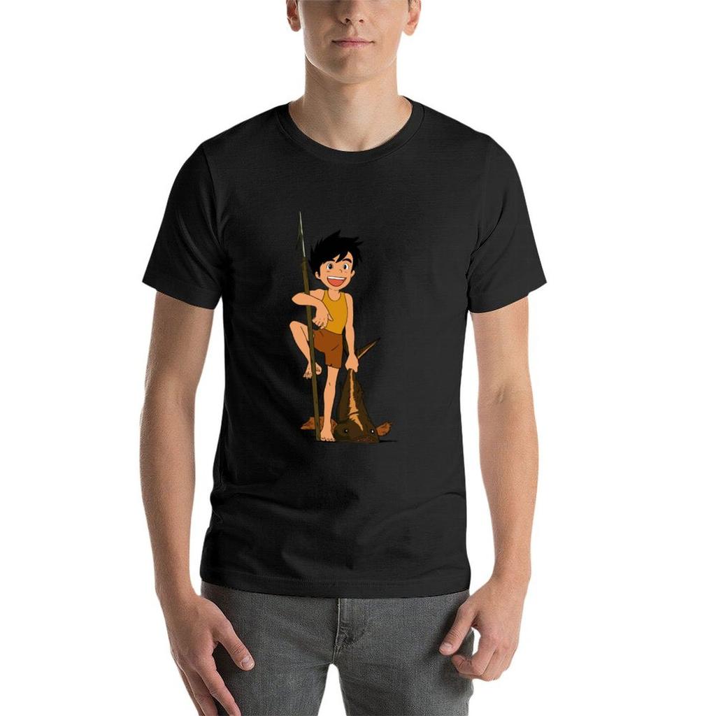 Conan Il Ragazzo del Futuro Illustrazione Fan Art T-shirt top t-shirt personalizzata dogana progetta la tua t-shirt bianca da uomo