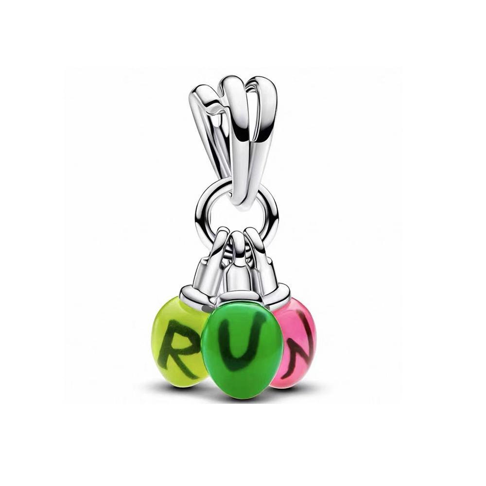 Charms Plata De Ley 925 Silver Monster Activity Flowers Pendant Beads Women's Bracelets Bangles DIY Jewelry Gift