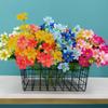 Artificial Daisy, Orchid, Sunflower & Green Plant Bunch for Bedroom Decoration