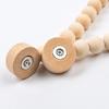 Magnetic Rural Curtain Tiebacks Wood Bead Tieback Holdback Home Decorative TieBacks for House Bedroom