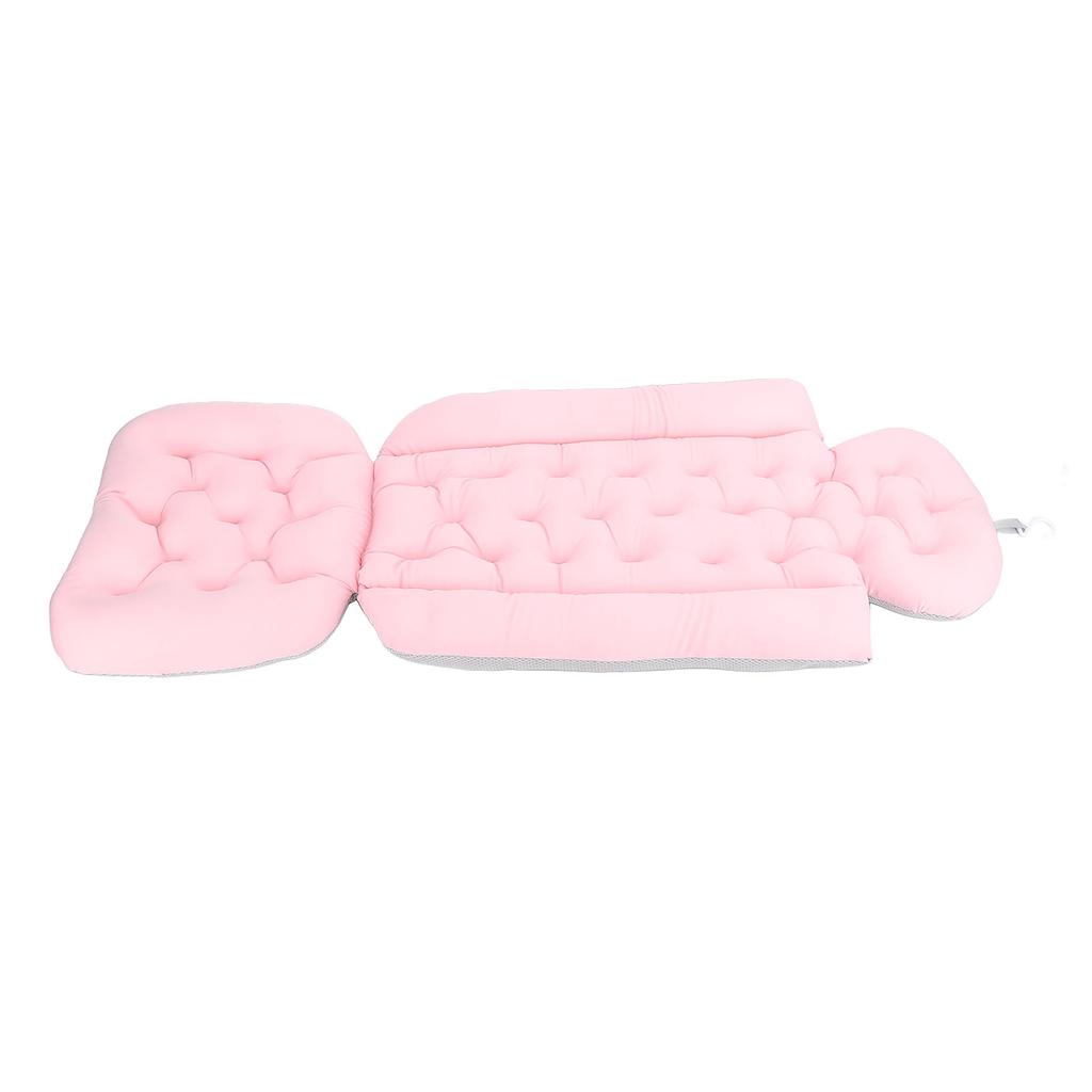 Full Body Bath Pillow Non Slip Suction Cup Fixing Bath Headrest Neck Shoulder Support Pillow