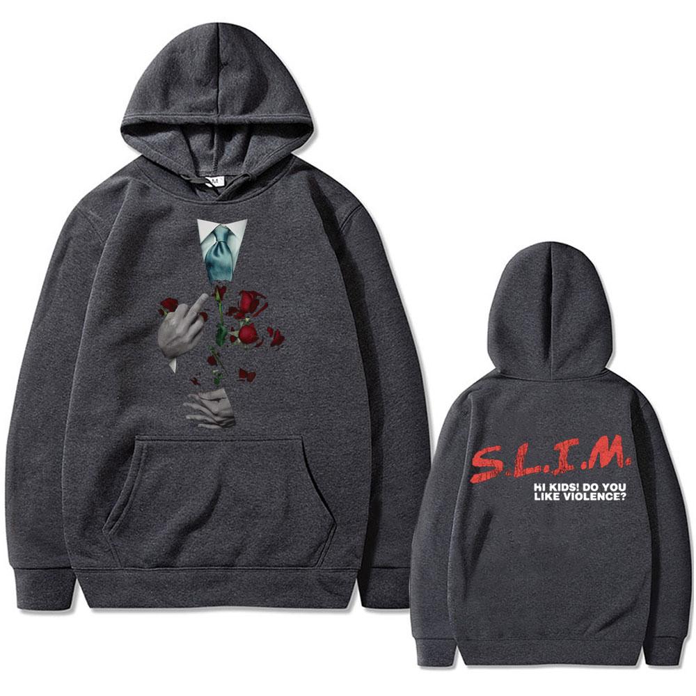 Hip Hop Rapper Eminem Slim Hi Kids Do You Like Violence Hoodie Men Women Fashion Oversize Sweatshirt Male Vintage Street Hoodies
