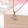 Four-Leaf Clover Petal Flower Pendant Korean Version With Diamonds Mori Zircon Niche Design Fashion Necklace Female Ins Quality