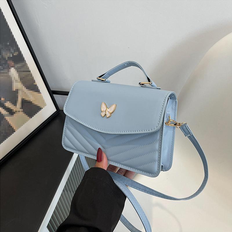 PU Versatile and Fashionable Portable Small Square Bag Single Shoulder Crossbody Bag Luxury Designer Handbag AVE