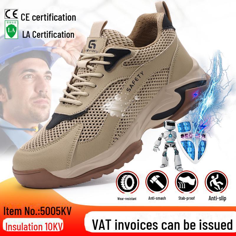2025 Men's Safety Work Shoes: Steel Toe, Anti-Smash, Anti-Puncture, Anti-Slip, Odor-Free Comfort, Labor Protection Footwear.
