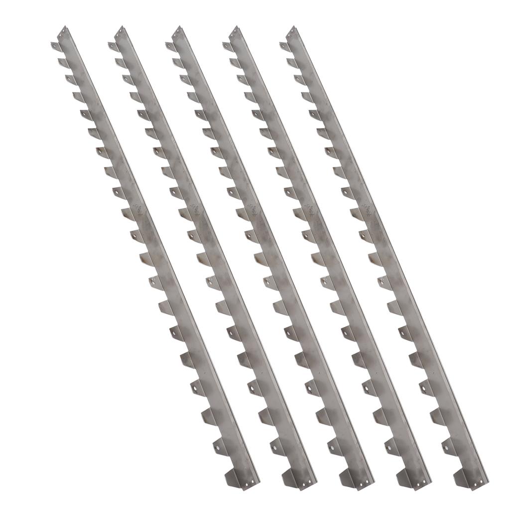 10Pcs Garden Edging Border 201 Stainless Steel Landscape Edging Kit for Flower Grass Yard
