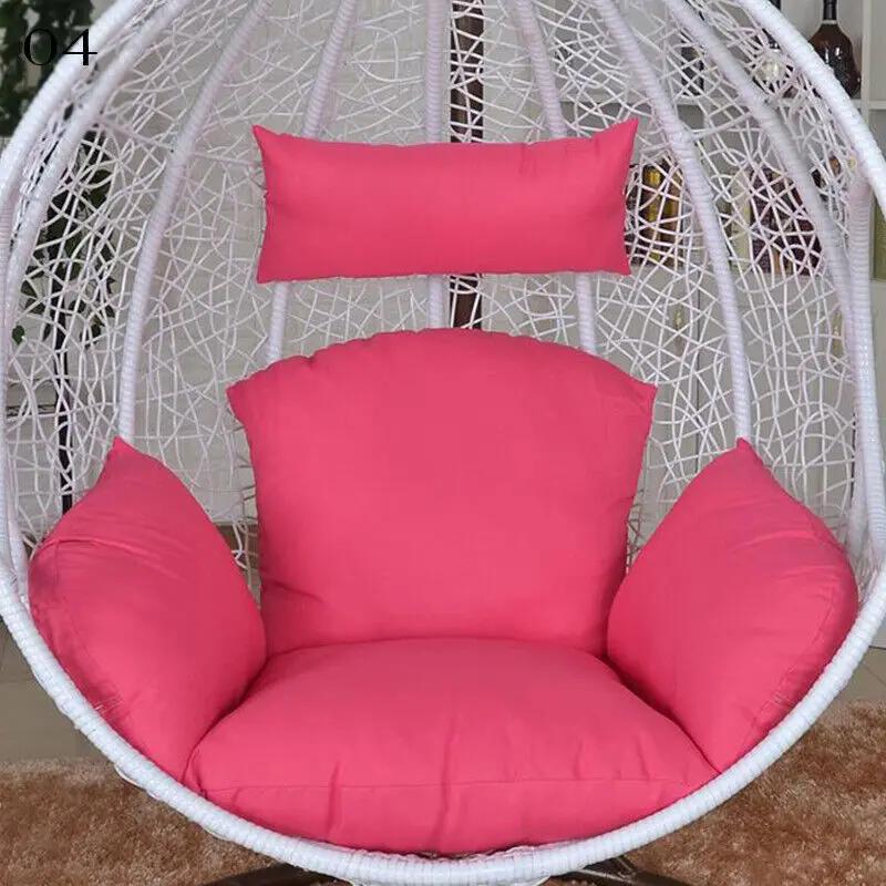 Hanging Swing Egg Chair Cushion Cover Patio Large Round Papasan Pad Detachable Garden Lounger Cushion Cover  (No Filling)