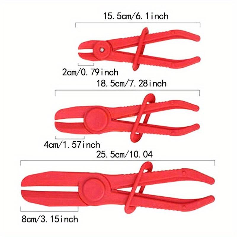 3-piece set of plastic oil pipe cutting pliers, oil pipe sealing pliers, and plastic pliers for automotive maintenance