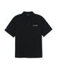 Emelbi Varsity Small Curly Oversized Collared T-Shirt Ny (Black)