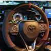 For Toyota NGX50Car Steering Wheel Decorative Stickers for Toyota Corolla Rav4  Camry Auris CHR  Yaris avensis  accessories Car Stying