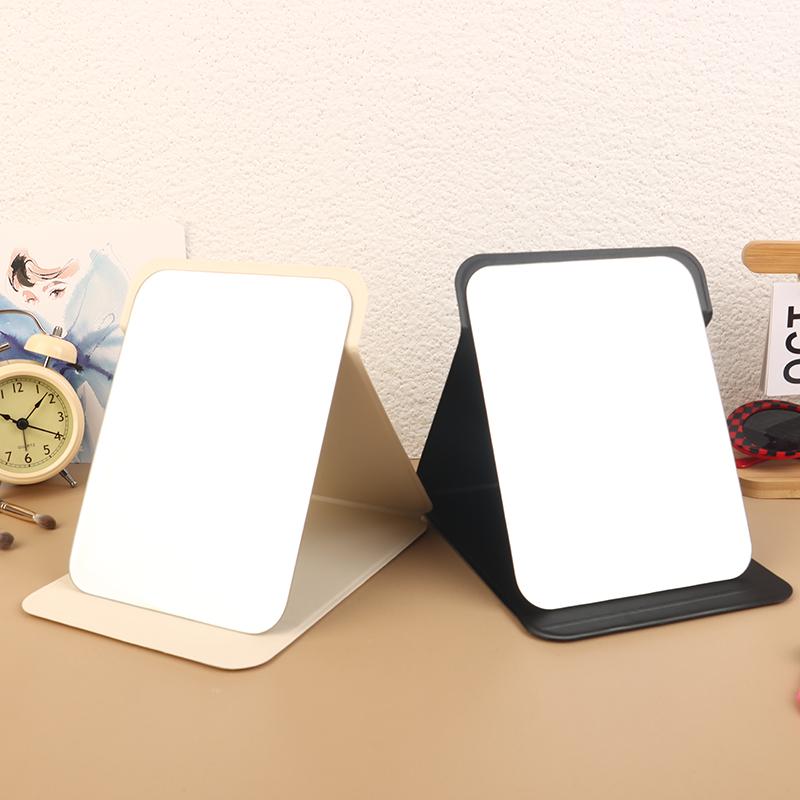 Desktop Makeup Mirror PU Leather Portable Vanity Mirror Foldable Hand Mirror Compact Mirrors Cute Pocket Mirrors For Travel Tool