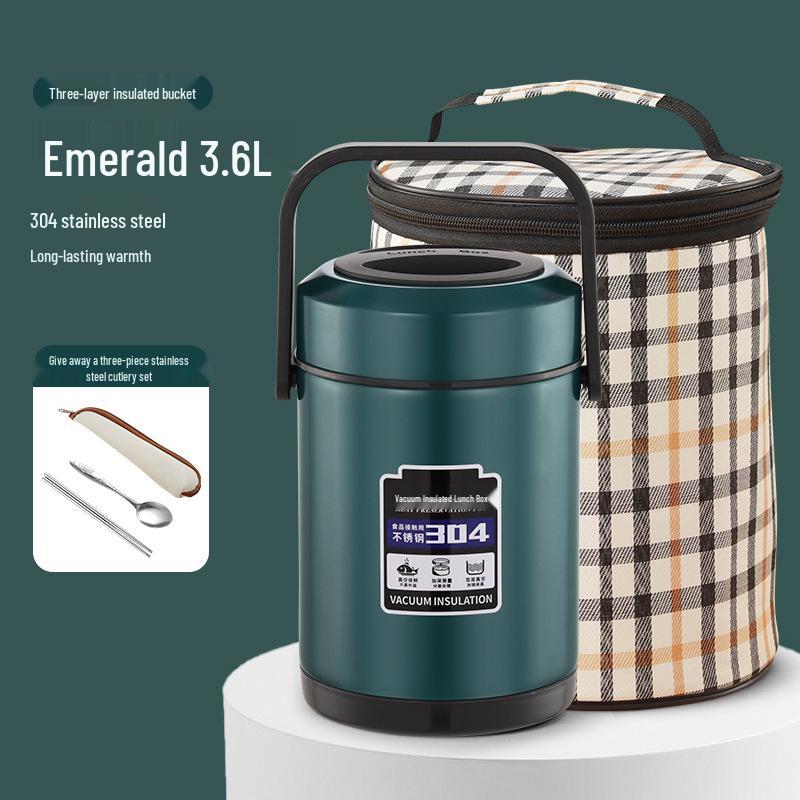 High-Value Insulated Lunch Box: Stylish & Durable 304 Stainless Steel, Ideal for Workers, Students, and Home Use